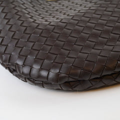 Bottega Veneta Medium Intrecciato Sardine Bag Dark Brown
