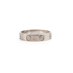 Cartier Love Ring White Gold Size 52