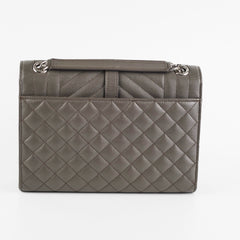 Saint Laurent Small Envelope Quilted Grey