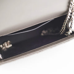 Saint Laurent Small Envelope Quilted Grey