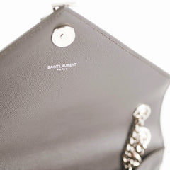 Saint Laurent Small Envelope Quilted Grey