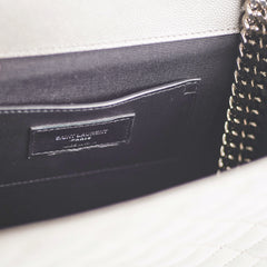 Saint Laurent Small Envelope Quilted Grey