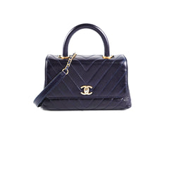 Chanel Small Coco Handle Dark Navy