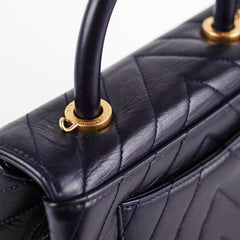 Chanel Small Coco Handle Dark Navy