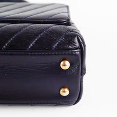 Chanel Small Coco Handle Dark Navy