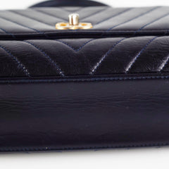 Chanel Small Coco Handle Dark Navy