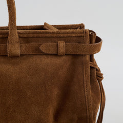 Prada Large Bonnie Suede Cinnamon