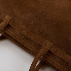 Prada Large Bonnie Suede Cinnamon