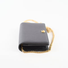 Gucci GG Marmont Wallet on Chain Black