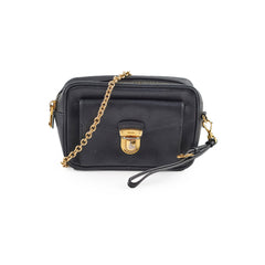 Prada Saffiano Leather Crossbody Bag Black