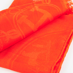 Hermes Shawl Orange Silk/Cashmere