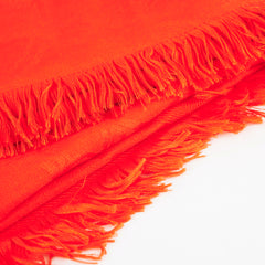 Hermes Shawl Orange Silk/Cashmere