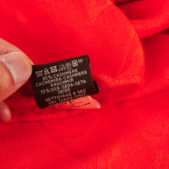 Hermes Shawl Orange Silk/Cashmere