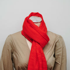 Hermes Shawl Orange Silk/Cashmere