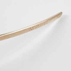 Chanel Gold Metal CC Logo headband