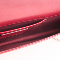 Christian Dior Patent Clutch Red