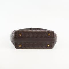 Bottega Venetta Mini Wallace Dark Brown