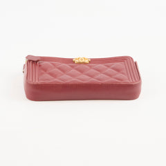 Chanel Boy Pouch Burgundy