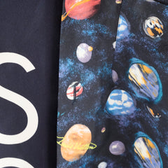 Louis Vuitton Split Hawaiian Galaxy Silk Shirt Navy Size M