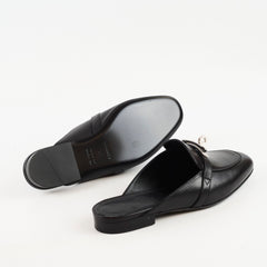 Hermes Oz Mules Noir Size 36