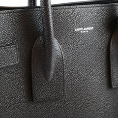 Saint Laurent Sac De Jour Small Black Grained Leather