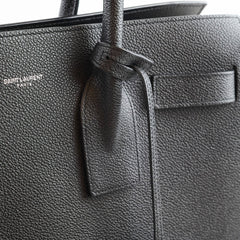 Saint Laurent Sac De Jour Small Black Grained Leather