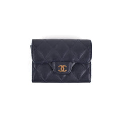 Chanel Navy Caviar Cardholder