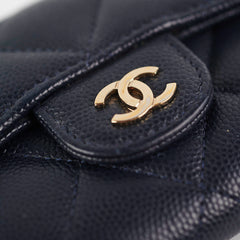 Chanel Navy Caviar Cardholder