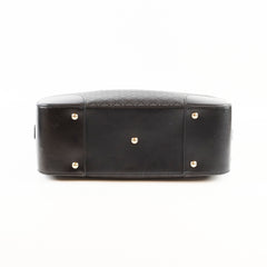 Gucci Black Top Handle Diamante Satchel