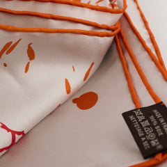 Hermes Cheval Surprise 90 Silk Scarf Orange