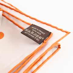 Hermes Cheval Surprise 90 Silk Scarf Orange