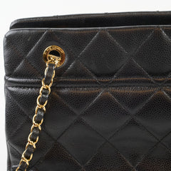 Chanel Timeless Soft Shopping Tote Caviar Black