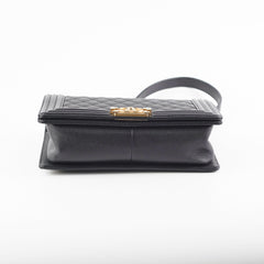 HOLD-Chanel Old Medium Boy Black Caviar Bag 26 series