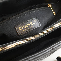 Chanel Timeless Soft Shopping Tote Caviar Black