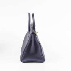 Hermes Birkin 25 Togo Bleu Nuit D Stamp (2019)