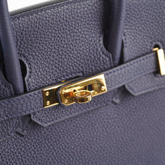 Hermes Birkin 25 Togo Bleu Nuit D Stamp (2019)
