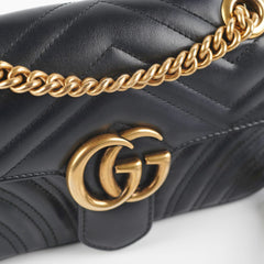 Gucci Marmont Black Small Shoulder Bag
