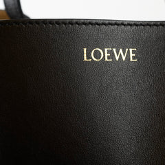 Loewe Puzzle Medium Fold Black Tote