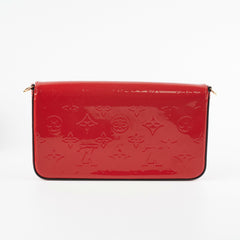 Louis Vuitton Red Monogram Vernis Pochette Felicie