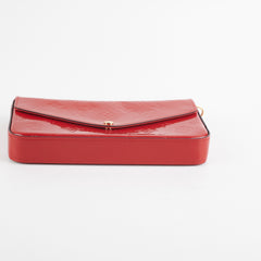 Louis Vuitton Red Monogram Vernis Pochette Felicie