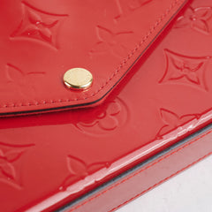 Louis Vuitton Red Monogram Vernis Pochette Felicie