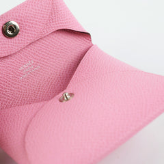 Hermes Light Pink Bastia Coin Purse