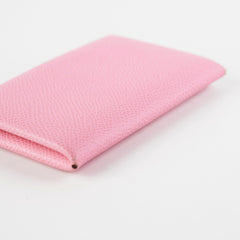 Hermes Calvi Light Pink Card Holder