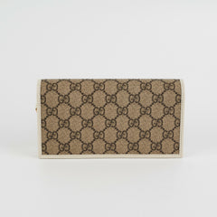 Gucci Horsebit 1955 White Wallet on Chain