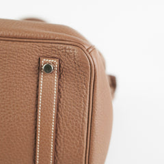 Hermes Etoupe Birkin 35 Togo - R Square Stamp 2014