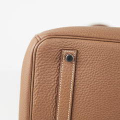 Hermes Etoupe Birkin 35 Togo - R Square Stamp 2014