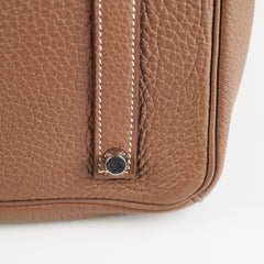 Hermes Etoupe Birkin 35 Togo - R Square Stamp 2014