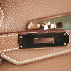 Hermes Etoupe Birkin 35 Togo - R Square Stamp 2014