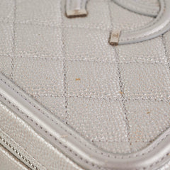 Chanel Filigree Silver Caviar Medium Vanity