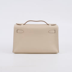 Hermès Kelly Pochette Special Order Beton K Stamp